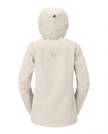 Norröna Women Lofoten Gore-Tex Insulated Jacket - Oatmeal - Alpingaraget