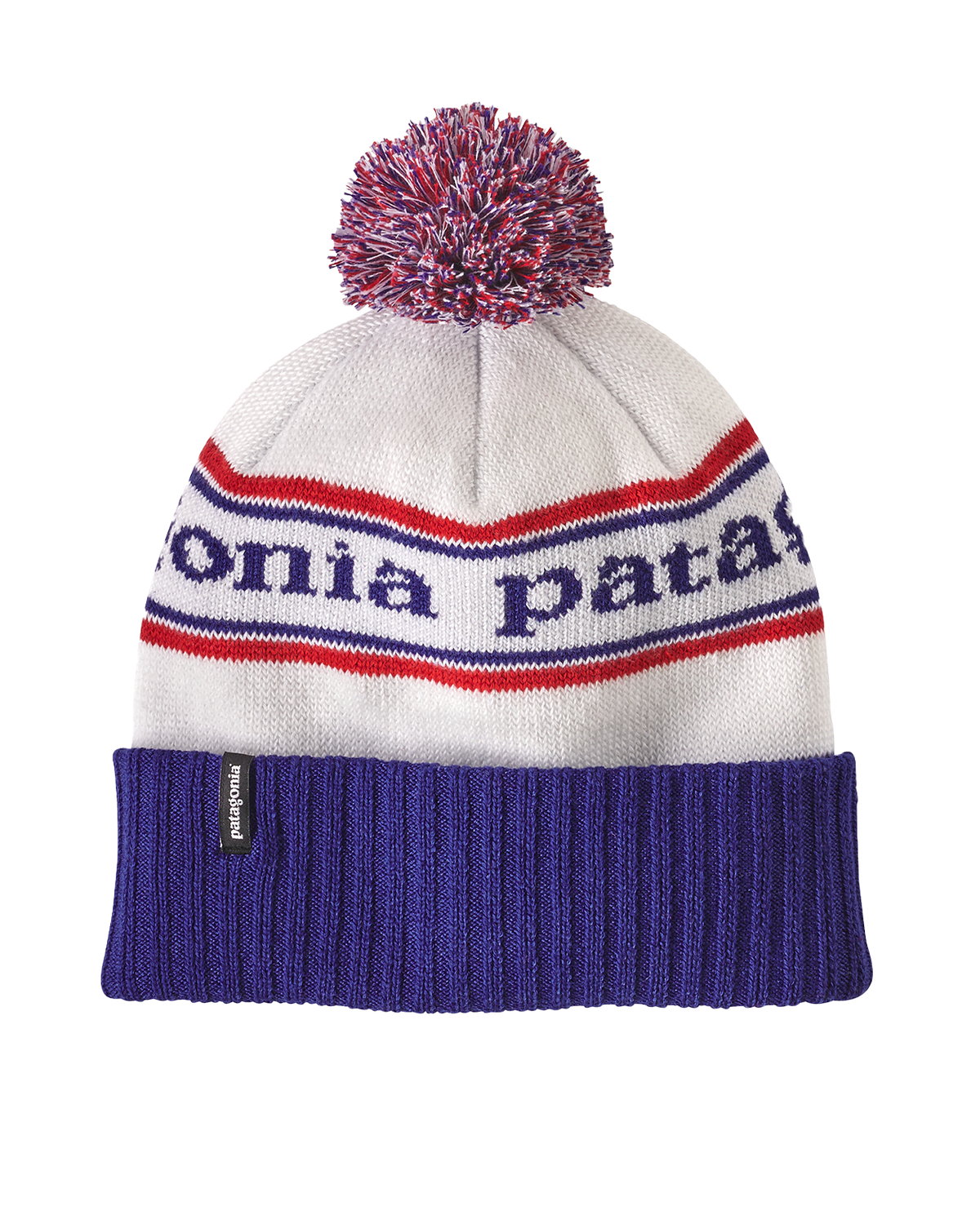 Patagonia Powder Town Beanie - Park Stripe Viking Blue - Alpingaraget