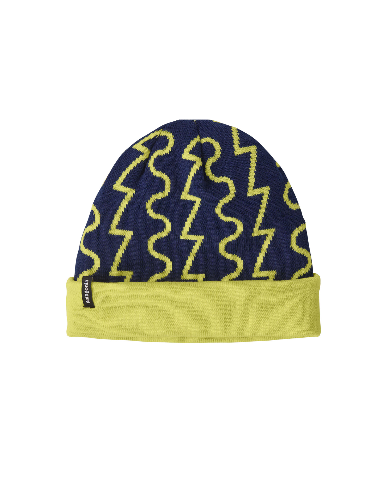 Patagonia PowSlayer Beanie - Fresh Tracks: Clement Blue  Alpingaraget