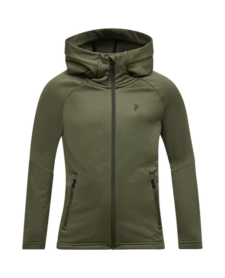 Peak Performance Junior Rider Essentials Zip Hood - Pine Needle  Alpingaraget