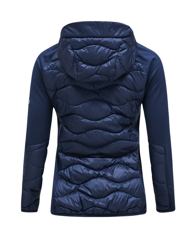 Peak Performance Women Helium Down Hybrid Hood - Blue Shadow  Alpingaraget