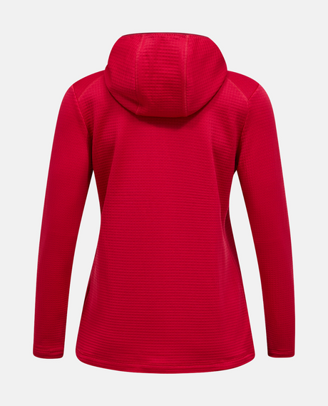 Peak Performance Women Trail Polartec Zip Hood - Tech Burgundy  Alpingaraget