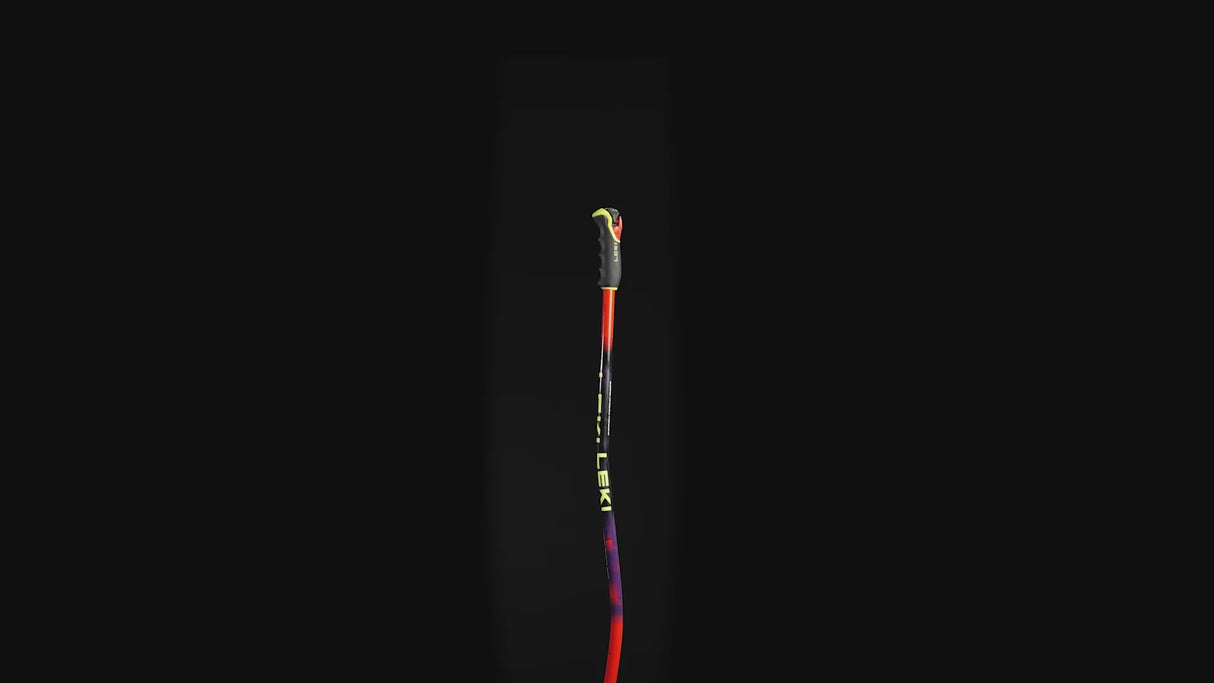 Leki WCR Pro GS TR: Aerodynamisk racingstav för storslalom med det uppdaterade Trigger-systemet för tävlingsåkare.